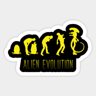 Alien Evolution Sticker